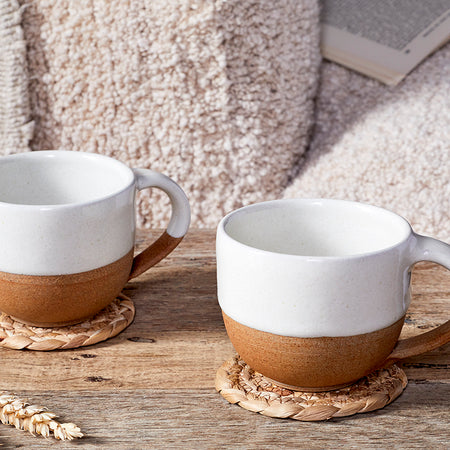 Mali Coffee Mug - White (Set of 2)