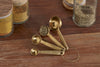 Mane Measuring Spoons - Brushed Gold