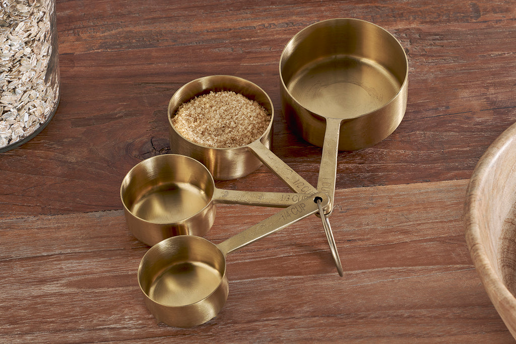 Mane Measuring Cups - Brushed Gold