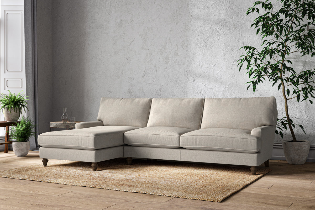 Marri Grand Left Hand Chaise Sofa - Brera Linen Natural