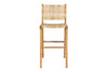 Madrisana Acacia & Rattan Bar Stool-nkuku