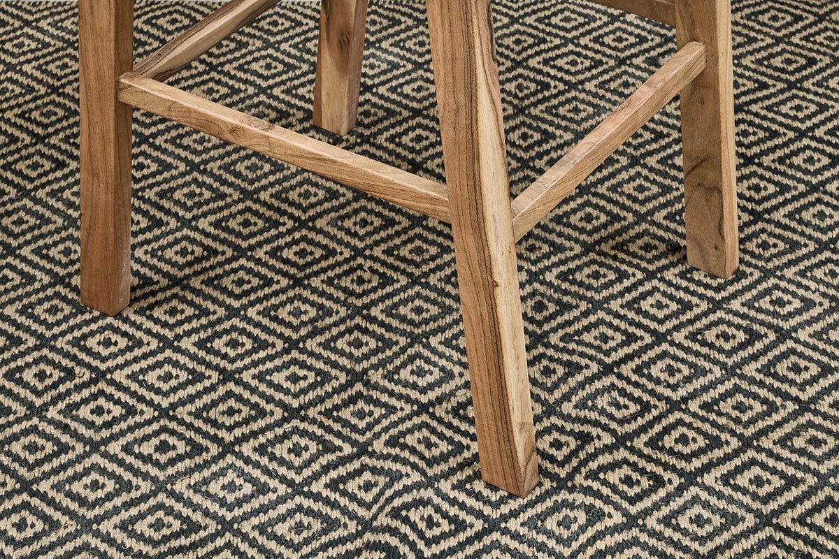 Madrisana Acacia & Rattan Bar Stool-nkuku