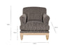 Maganda Cotton Armchair - Charcoal-nkuku