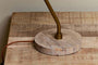 Mahra Marble & Metal Desk Lamp - Antique Brass & Brown-nkuku