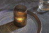 Malana Recycled Glass Candle Holder - Smoke Brown-nkuku