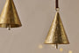 Manya Metal Bell Baubles - Brass - (Set of 3)-nkuku