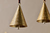 Manya Metal Bell Baubles - Brass - (Set of 3)-nkuku