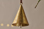 Manya Metal Bell Baubles - Brass - (Set of 3)-nkuku