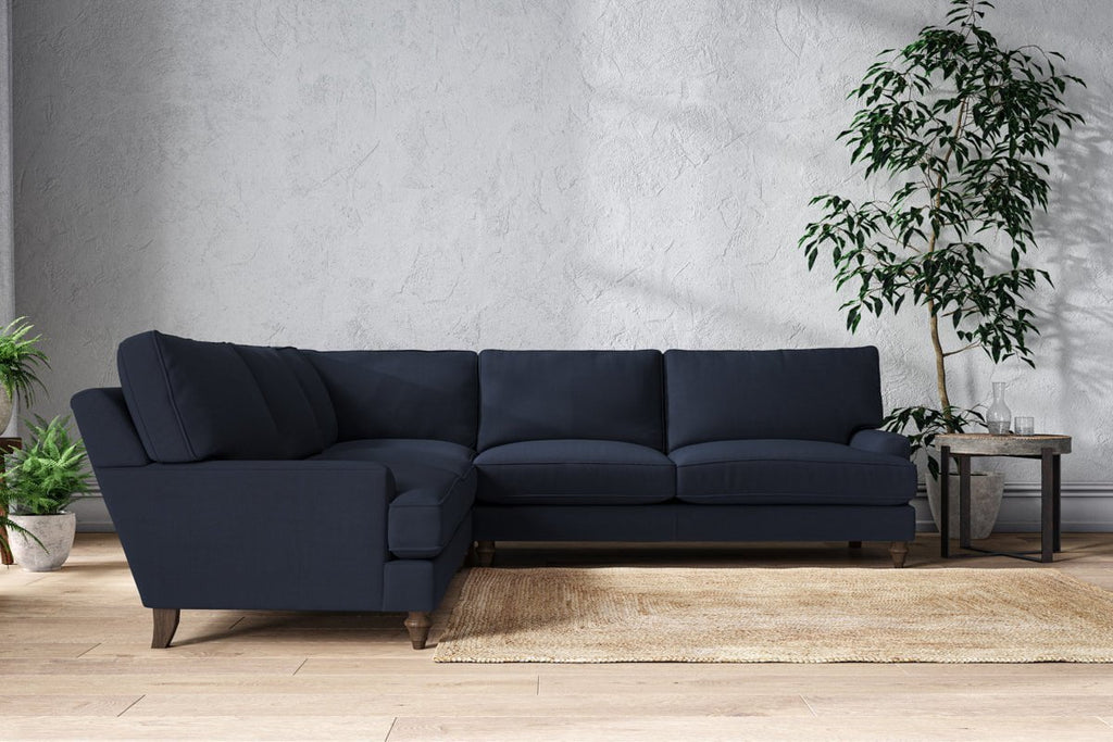 Marri Grand Corner Sofa - Brera Linen Indigo-nkuku