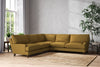 Marri Grand Corner Sofa - Recycled Cotton Ochre-nkuku