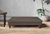 Marri Grand Footstool - Recycled Cotton Mocha-nkuku