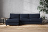 Marri Grand Left Hand Chaise Sofa - Brera Linen Indigo-nkuku