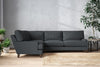 Marri Grand Left Hand Corner Sofa - Recycled Cotton Thunder-nkuku