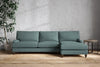 Marri Grand Right Hand Chaise Sofa - Recycled Cotton Airforce-nkuku