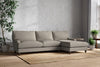 Marri Grand Right Hand Chaise Sofa - Recycled Cotton Flax-nkuku