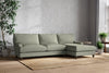 Marri Grand Right Hand Chaise Sofa - Recycled Cotton Seaspray-nkuku