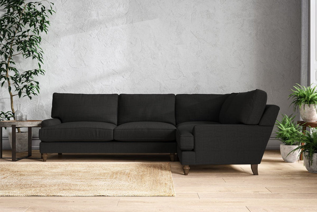 Marri Grand Right Hand Corner Sofa - Brera Linen Charcoal-nkuku