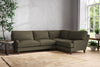 Marri Grand Right Hand Corner Sofa - Recycled Cotton Fatigue-nkuku