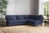 Marri Grand Right Hand Corner Sofa - Recycled Cotton Navy-nkuku