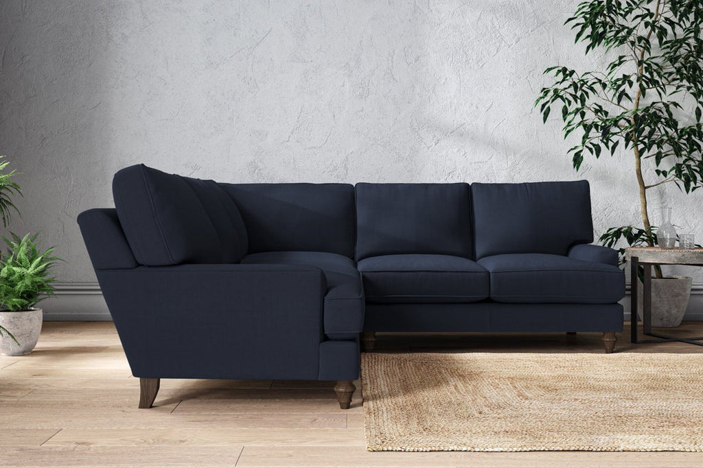 Marri Large Corner Sofa - Brera Linen Indigo-nkuku