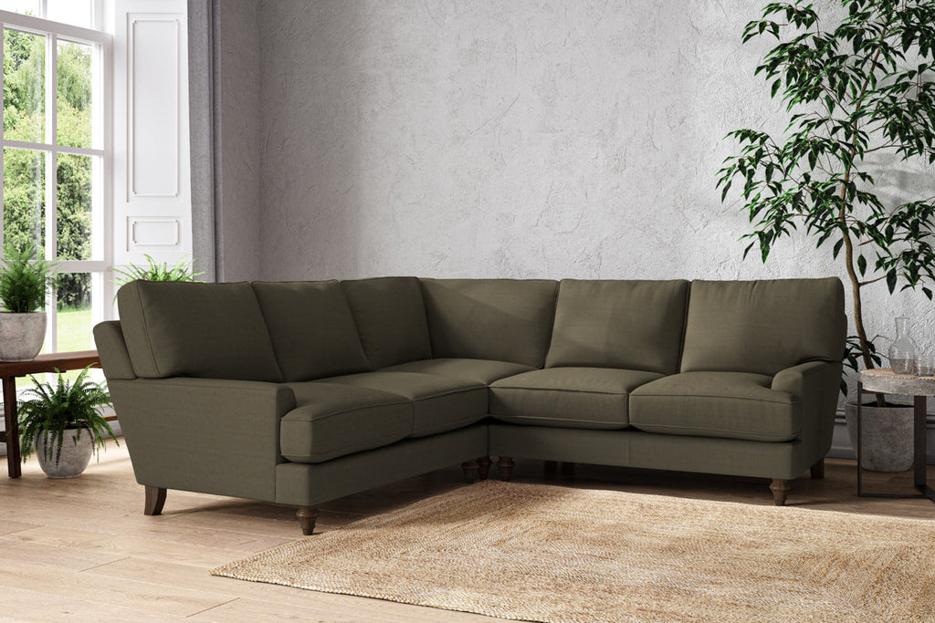 Marri Large Corner Sofa - Recycled Cotton Fatigue-nkuku