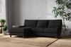 Marri Large Left Hand Chaise Sofa - Brera Linen Charcoal-nkuku