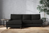 Marri Large Left Hand Chaise Sofa - Brera Linen Charcoal-nkuku