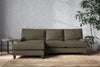 Marri Large Left Hand Chaise Sofa - Recycled Cotton Fatigue-nkuku