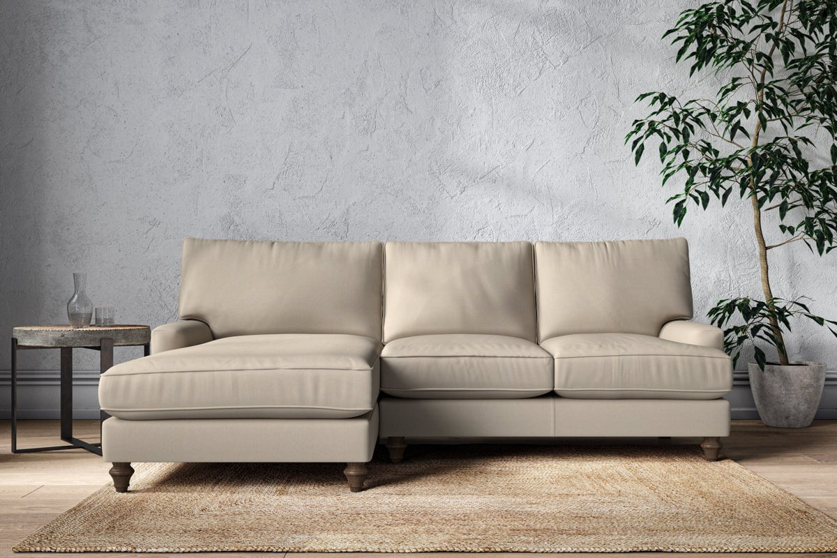Grey left hand chaise sofa online