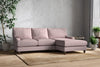 Marri Large Right Hand Chaise Sofa - Recycled Cotton Lavender-nkuku