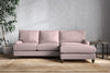 Marri Large Right Hand Chaise Sofa - Recycled Cotton Lavender-nkuku