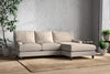 Marri Large Right Hand Chaise Sofa - Recycled Cotton Natural-nkuku