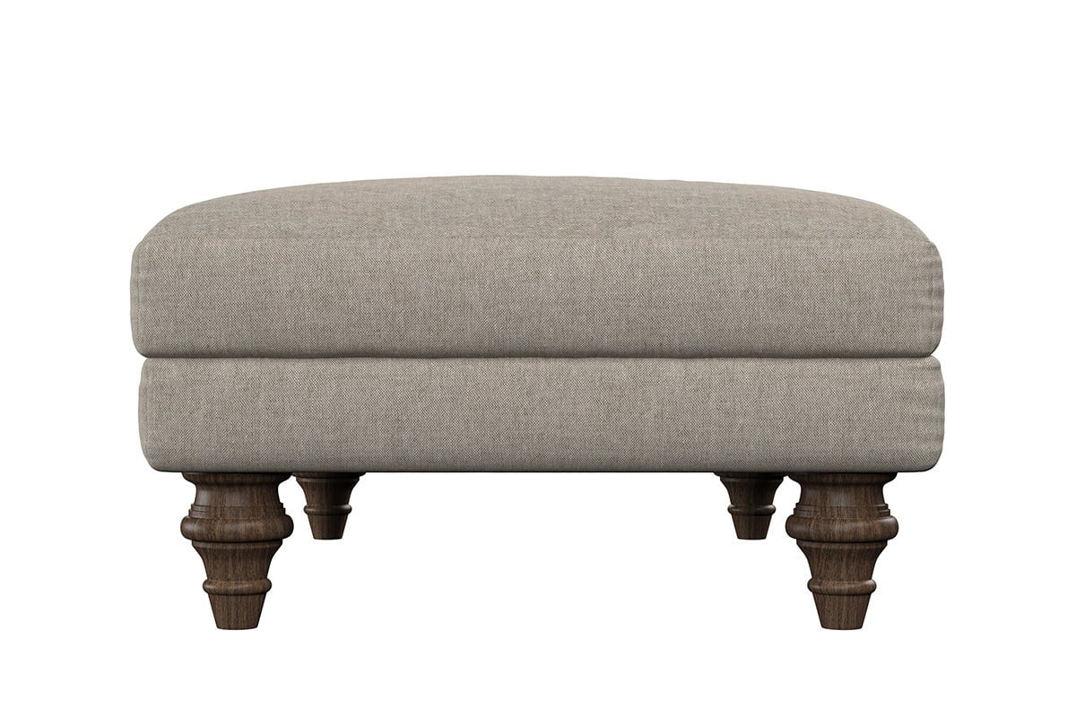 Marri Medium Footstool - Brera Linen Natural- nkuku