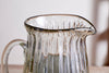 Minati Ribbed Glass Jug - Clear-nkuku