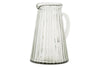 Minati Ribbed Glass Jug - Clear-nkuku