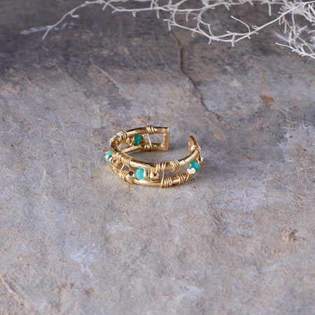 Mindra Ring - Turquoise-nkuku