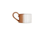 Mittee Ceramic Teacup Tealight Holder - Off White & Terracotta (Set of 2)-nkuku