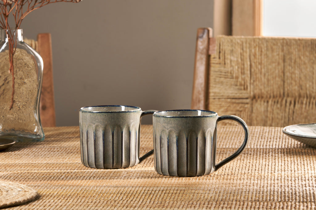 Moda Mug - Pewter (Set of 2)-nkuku