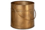 Mosat Iron Fireside Bucket - Antique Brass-nkuku