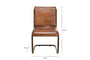 Narwana Leather Desk Chair - Aged Tan