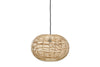 Noko Wicker Round Pendant - Natural - Large