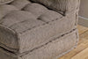 Nadeeka Modular Sofa Footstool - Soft Grey-nkuku