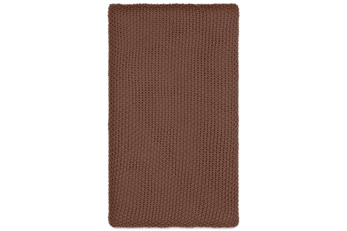 Nahan Moss Stitch Cotton Throw - Rust-nkuku