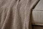 Nahan Moss Stitch Cotton Throw - Stone-nkuku