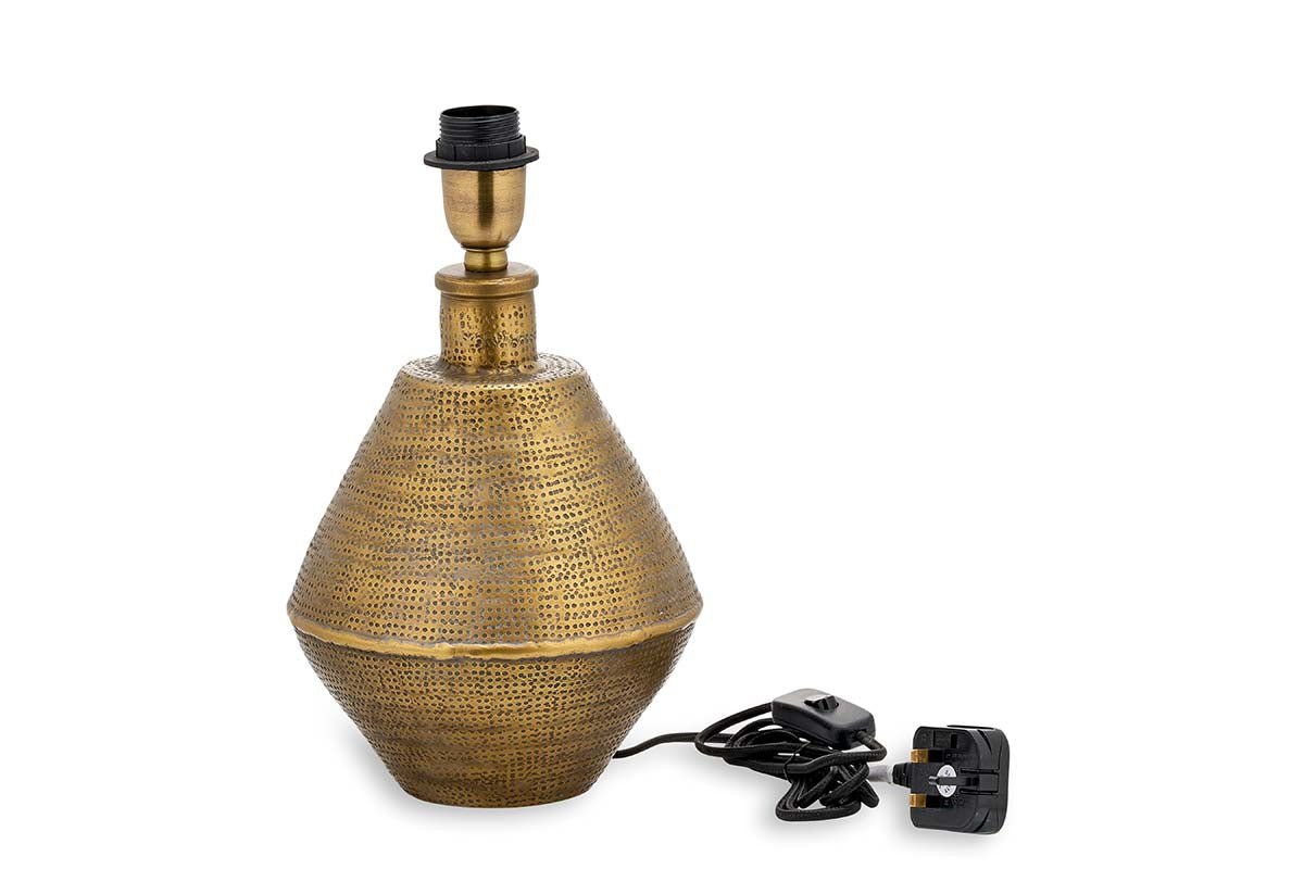 Nalgonda Lamp - Antique Brass - Small-nkuku