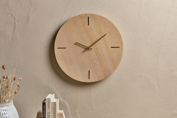 Nangal Stone Clock - Natural-nkuku