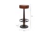 Narwana Leather Round Stool - Aged Tan-nkuku