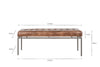 Nasan Leather Upholstered Bench