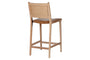 Nayan Leather & Jute Counter Chair - Tan-nkuku