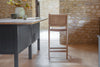 Nayan Leather & Jute Counter Chair - Tan-nkuku